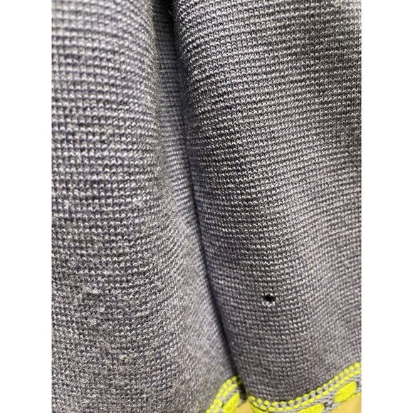 Made In Italy Kimberly Purple 100% Wool Open Cardigan Sweater Blazer Jacket 12 - Picture 4 of 6